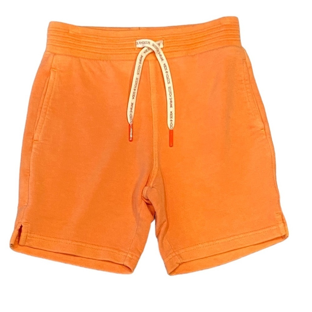 Scotch & Soda Boys Sweat Shorts Orange 6 NWT